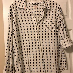 Women’s Merona long sleeve placket front shirt